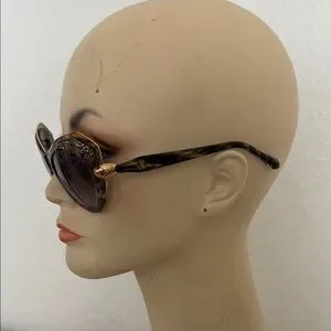 Authentic Roberto Cavalli Taygeta Elegant Gold and Brown Sunglasses Roberto Cavalli | Accessories | Authentic Roberto Cavalli  main image 3